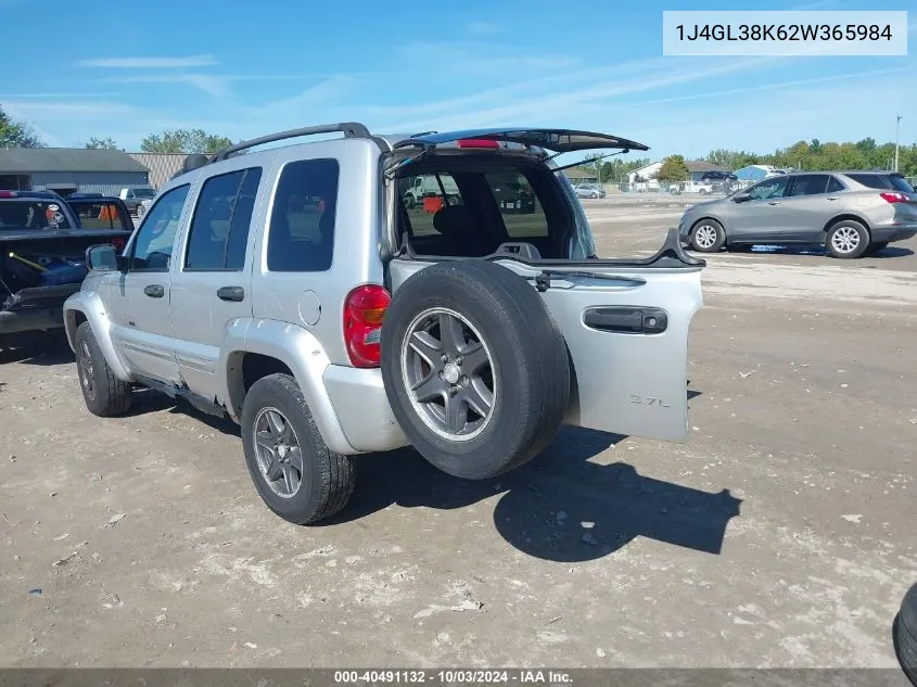 2002 Jeep Liberty Renegade VIN: 1J4GL38K62W365984 Lot: 40491132