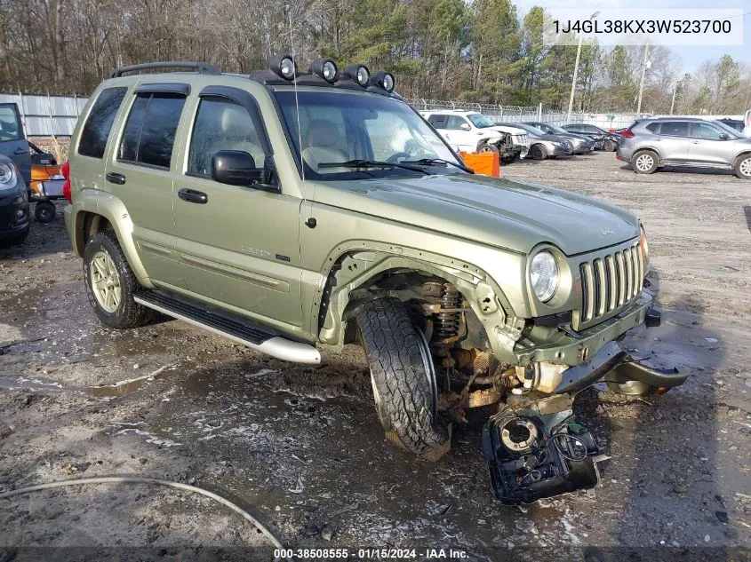 2003 Jeep Liberty Renegade VIN: 1J4GL38KX3W523700 Lot: 38508555