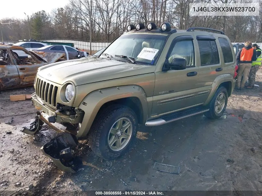 2003 Jeep Liberty Renegade VIN: 1J4GL38KX3W523700 Lot: 38508555