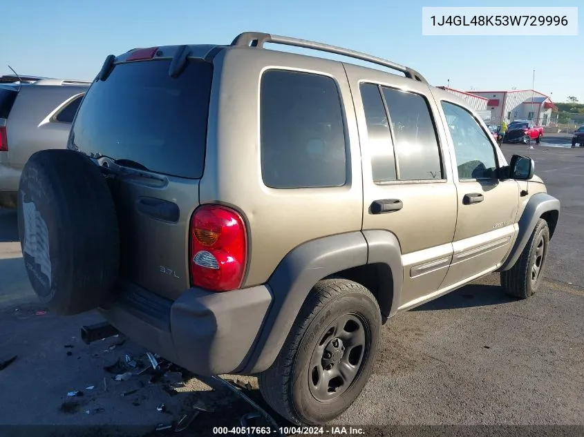 1J4GL48K53W729996 2003 Jeep Liberty Sport