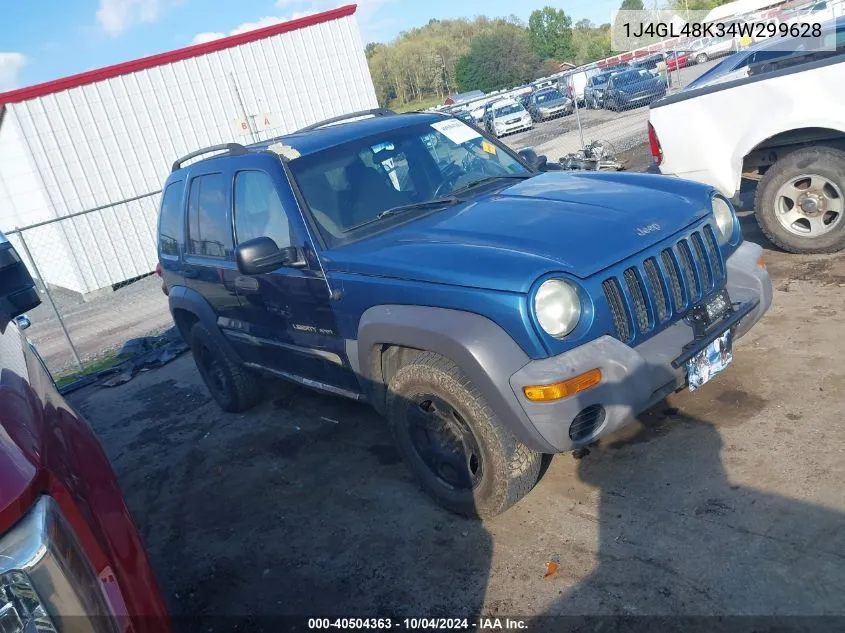 2004 Jeep Liberty Sport VIN: 1J4GL48K34W299628 Lot: 40504363