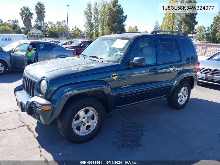 2004 Jeep Liberty Limited Edition VIN: 1J8GL58K34W324077 Lot: 40593461