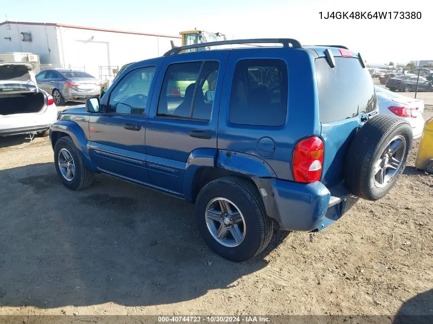 2004 Jeep Liberty Sport VIN: 1J4GK48K64W173380 Lot: 40744723