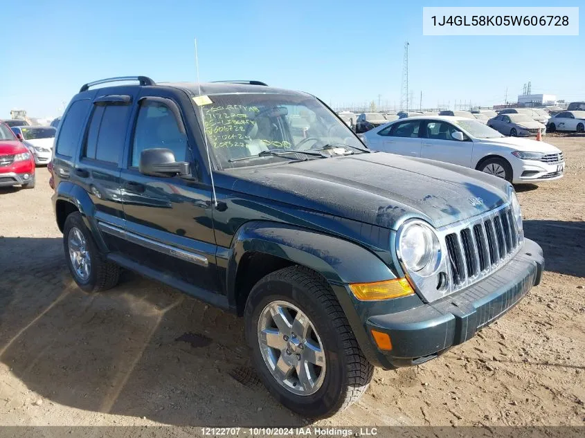 2005 Jeep Liberty Limited VIN: 1J4GL58K05W606728 Lot: 12122707