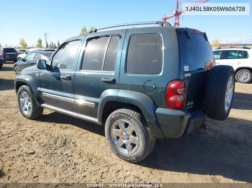 2005 Jeep Liberty Limited VIN: 1J4GL58K05W606728 Lot: 12122707