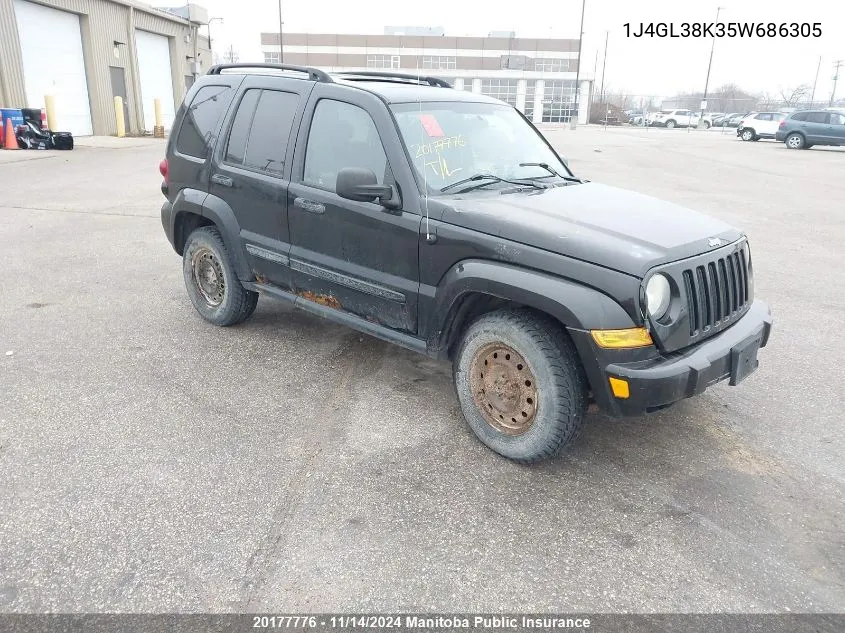 2005 Jeep Liberty Renegade VIN: 1J4GL38K35W686305 Lot: 20177776