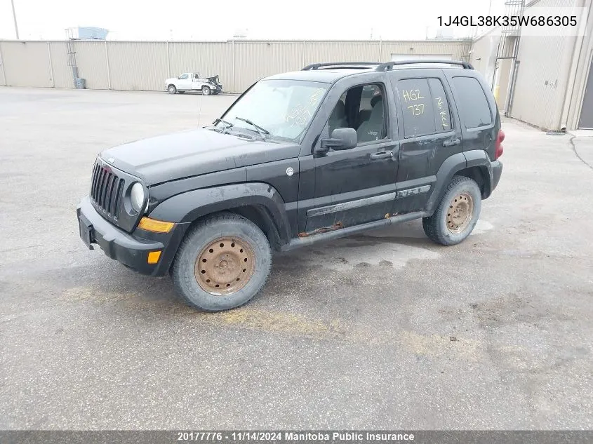 2005 Jeep Liberty Renegade VIN: 1J4GL38K35W686305 Lot: 20177776