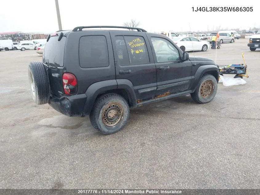 2005 Jeep Liberty Renegade VIN: 1J4GL38K35W686305 Lot: 20177776