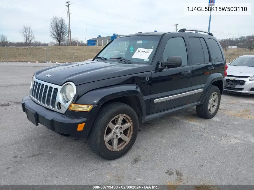 2005 Jeep Liberty Limited Edition VIN: 1J4GL58K15W503110 Lot: 38719400