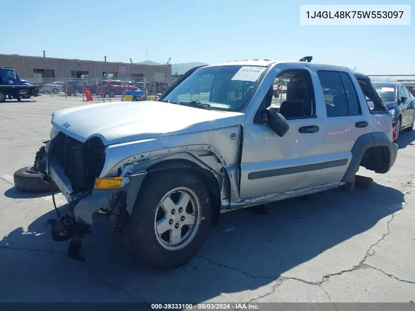 1J4GL48K75W553097 2005 Jeep Liberty Sport