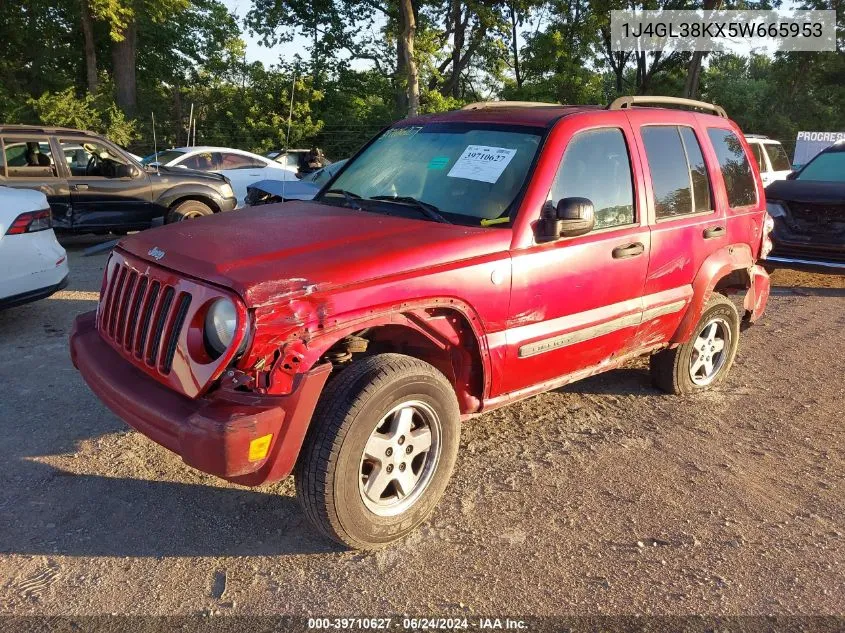 2005 Jeep Liberty Renegade VIN: 1J4GL38KX5W665953 Lot: 39710627