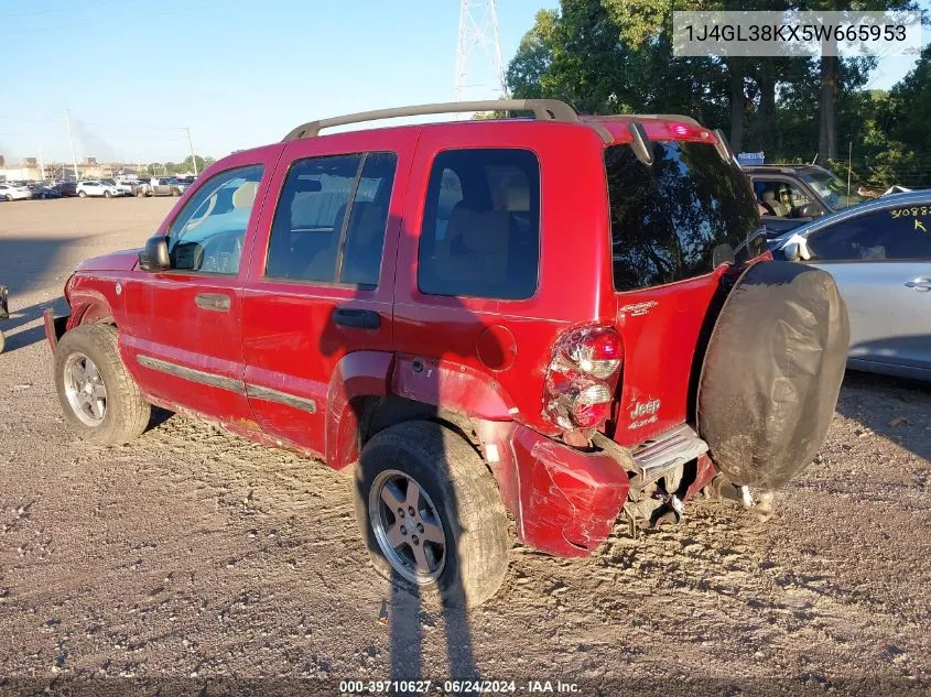 2005 Jeep Liberty Renegade VIN: 1J4GL38KX5W665953 Lot: 39710627