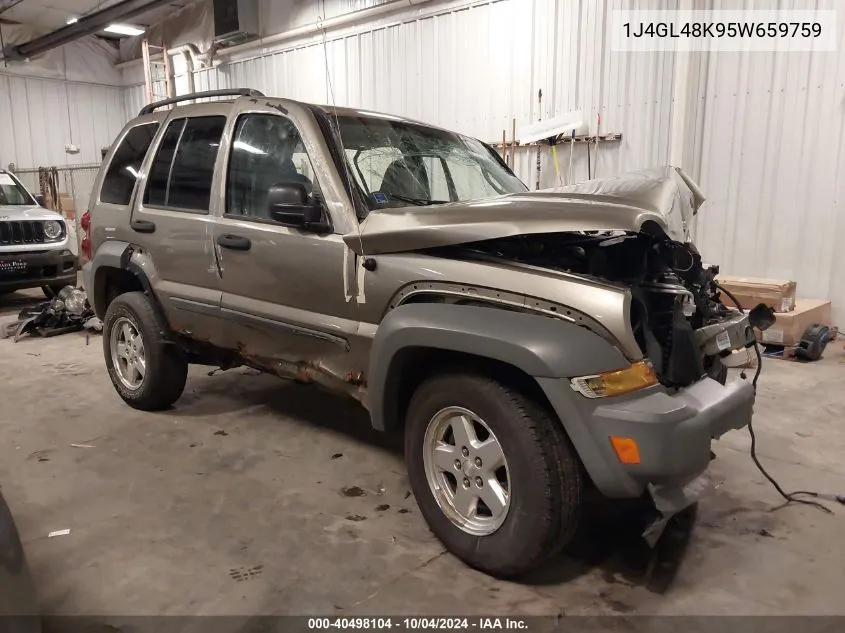 2005 Jeep Liberty Sport VIN: 1J4GL48K95W659759 Lot: 40498104