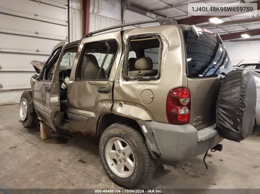 2005 Jeep Liberty Sport VIN: 1J4GL48K95W659759 Lot: 40498104