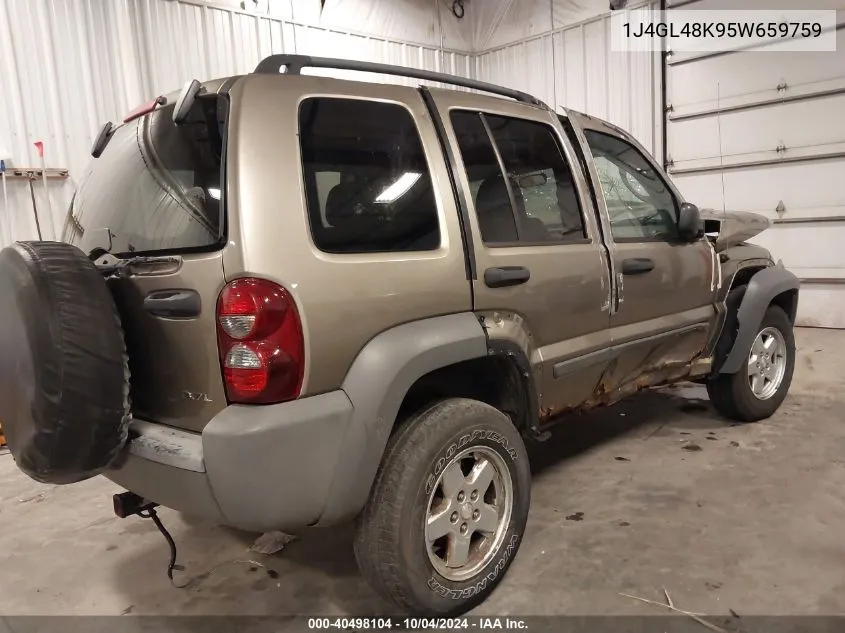 2005 Jeep Liberty Sport VIN: 1J4GL48K95W659759 Lot: 40498104