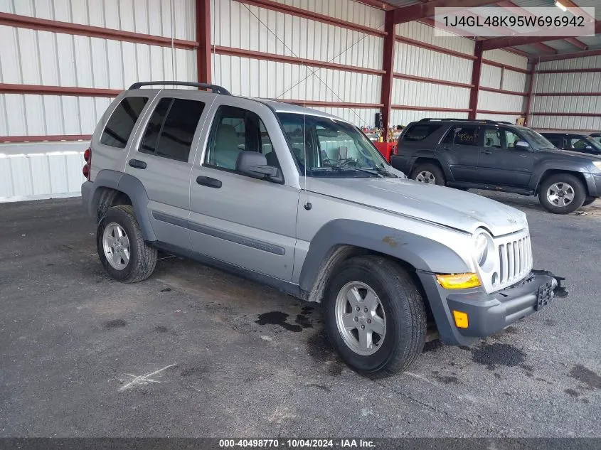 2005 Jeep Liberty Sport VIN: 1J4GL48K95W696942 Lot: 40498770