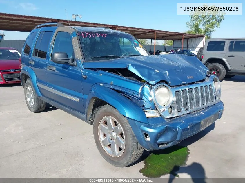 2005 Jeep Liberty Limited Edition VIN: 1J8GK58K45W560208 Lot: 40511345