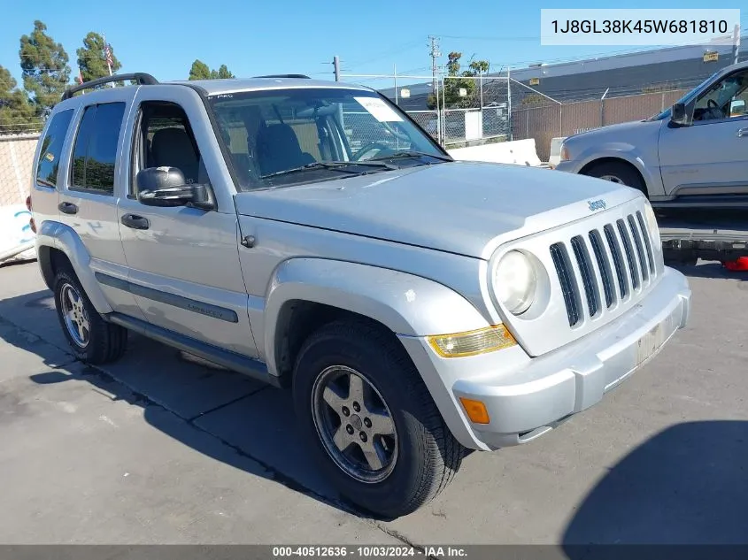 2005 Jeep Liberty Renegade VIN: 1J8GL38K45W681810 Lot: 40512636