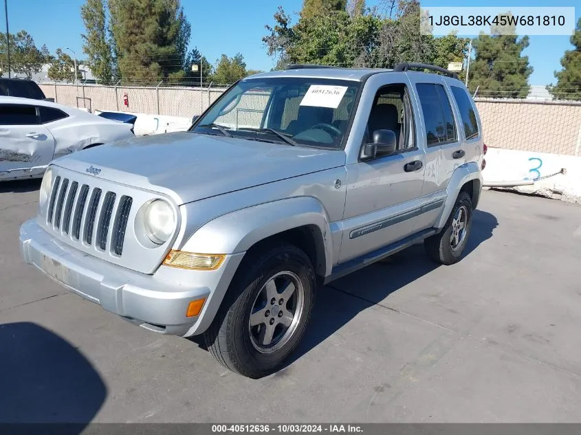 2005 Jeep Liberty Renegade VIN: 1J8GL38K45W681810 Lot: 40512636