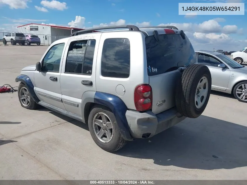 2005 Jeep Liberty Sport VIN: 1J4GK48K05W654291 Lot: 40513333