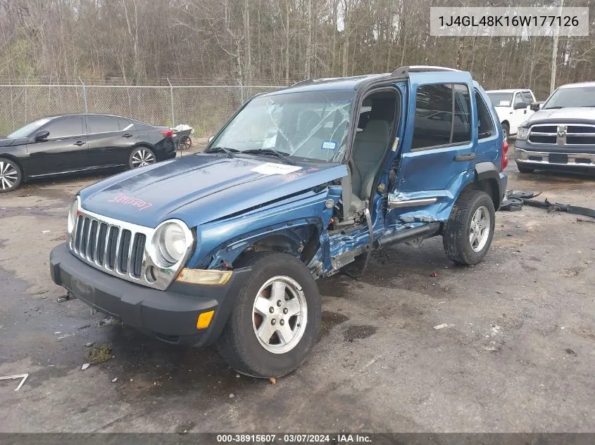 2006 Jeep Liberty Sport VIN: 1J4GL48K16W177126 Lot: 38915607