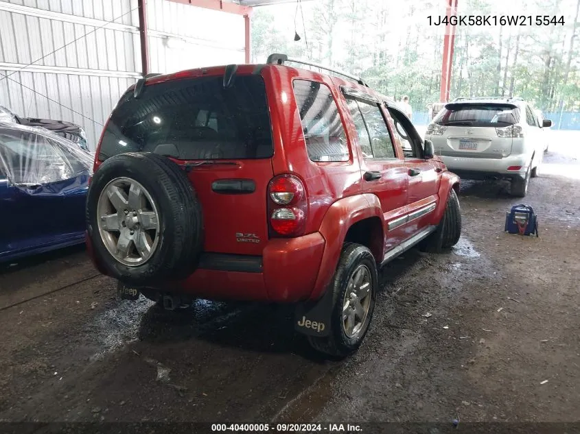 2006 Jeep Liberty Limited Edition VIN: 1J4GK58K16W215544 Lot: 40400005