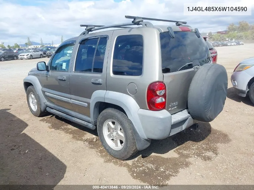 2006 Jeep Liberty Sport VIN: 1J4GL485X6W104590 Lot: 40413846