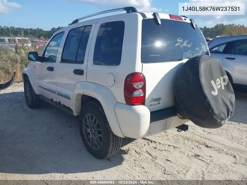 2006 Jeep Liberty Limited Edition VIN: 1J4GL58K76W237531 Lot: 40660563