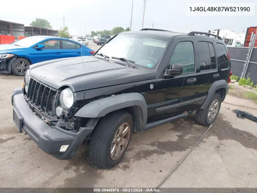 2007 Jeep Liberty Sport VIN: 1J4GL48K87W521990 Lot: 39468976