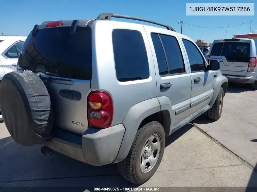 1J8GL48K97W517266 2007 Jeep Liberty Sport