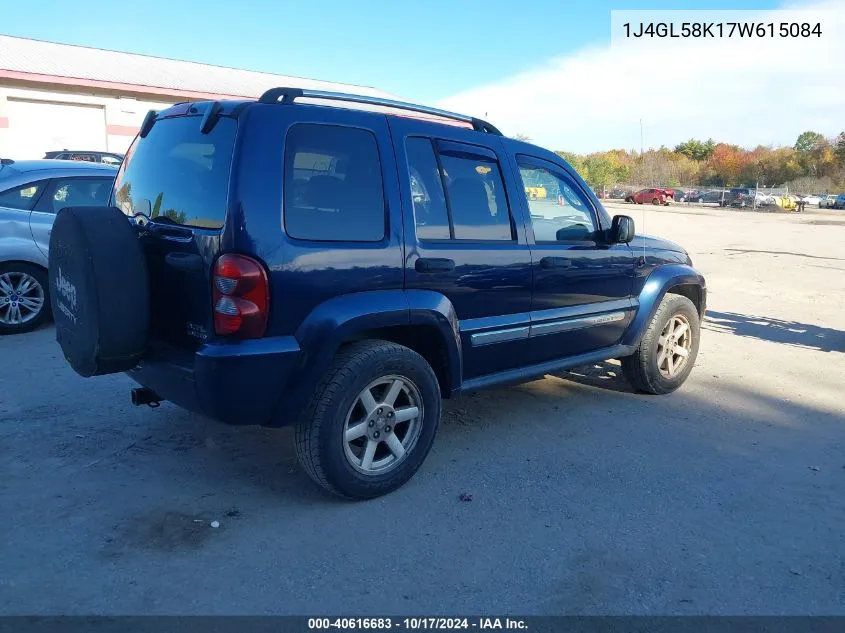 2007 Jeep Liberty Limited Edition VIN: 1J4GL58K17W615084 Lot: 40616683