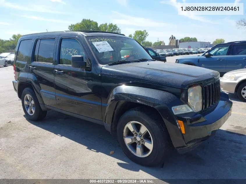 1J8GN28K28W240461 2008 Jeep Liberty Sport