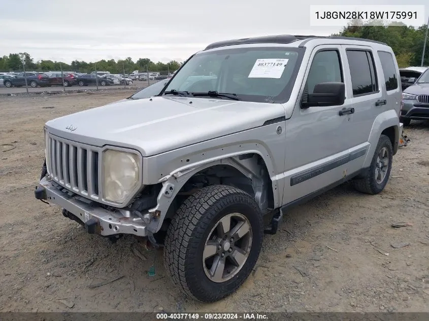 2008 Jeep Liberty Sport VIN: 1J8GN28K18W175991 Lot: 40377149