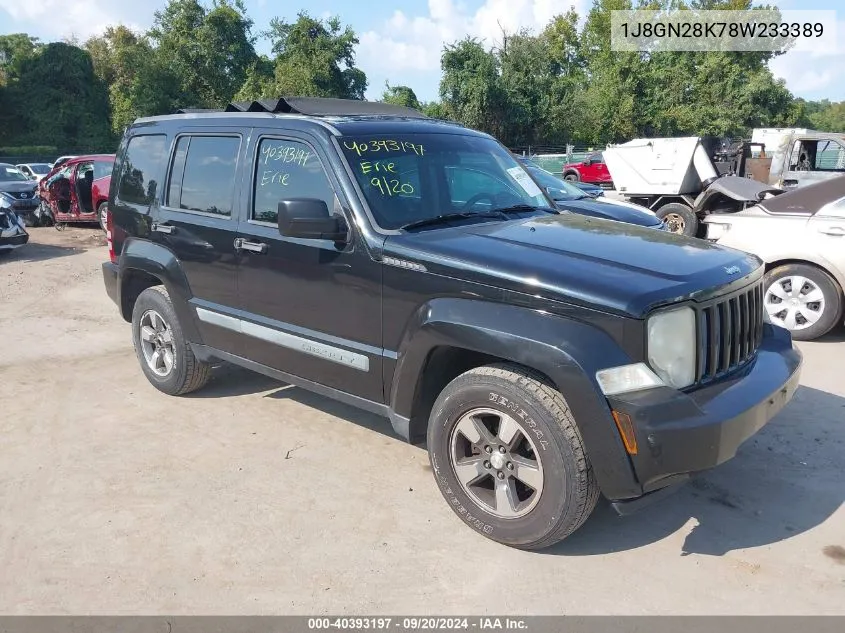 1J8GN28K78W233389 2008 Jeep Liberty Sport