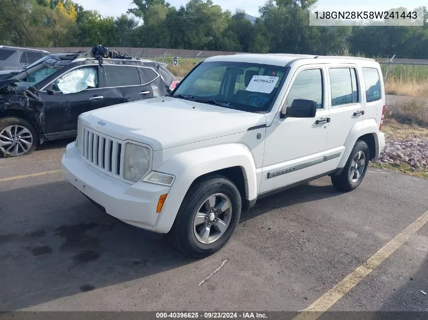 1J8GN28K58W241443 2008 Jeep Liberty Sport