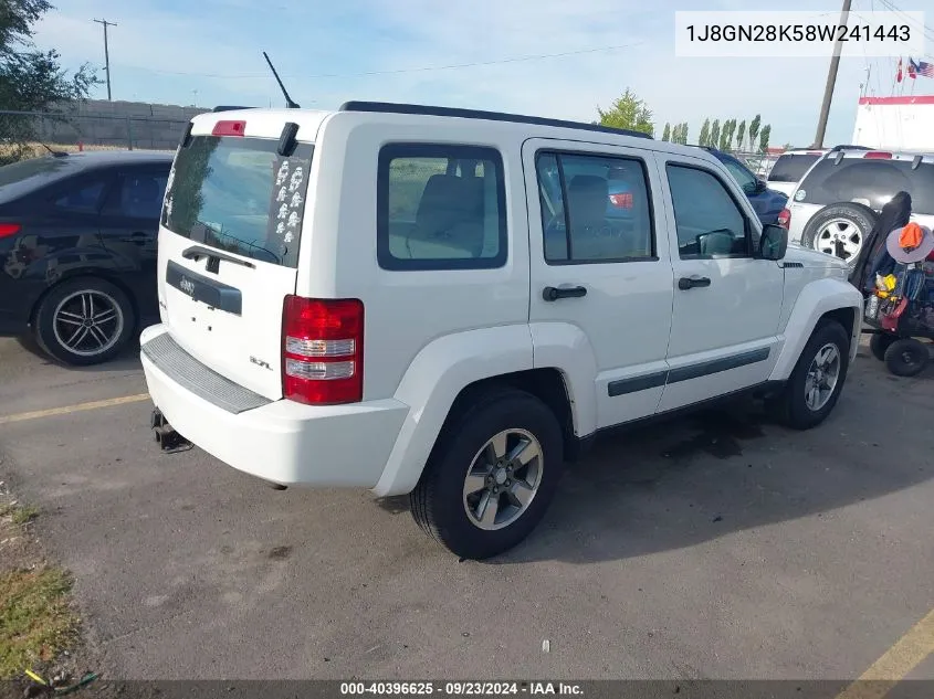 1J8GN28K58W241443 2008 Jeep Liberty Sport