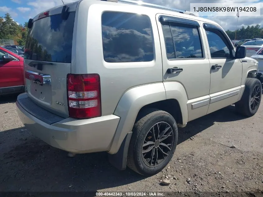 1J8GN58K98W194208 2008 Jeep Liberty Limited Edition