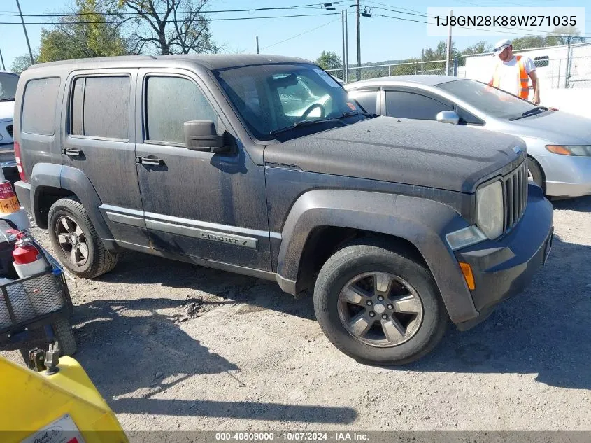 2008 Jeep Liberty Sport VIN: 1J8GN28K88W271035 Lot: 40509000