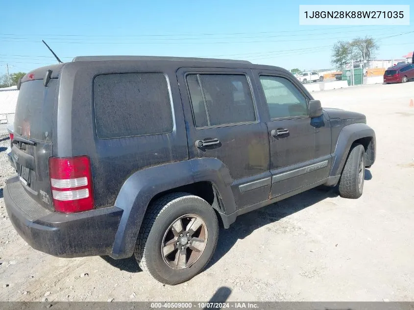 2008 Jeep Liberty Sport VIN: 1J8GN28K88W271035 Lot: 40509000