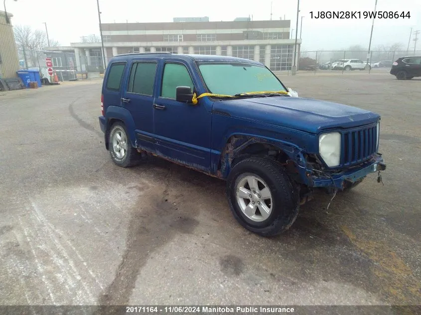 2009 Jeep Liberty Sport VIN: 1J8GN28K19W508644 Lot: 20171164