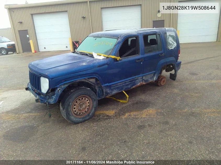 2009 Jeep Liberty Sport VIN: 1J8GN28K19W508644 Lot: 20171164