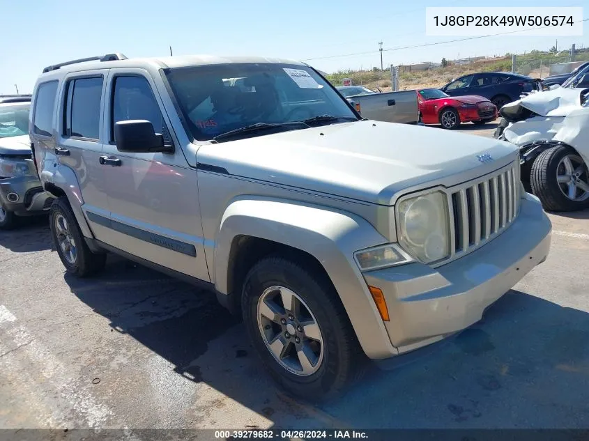 2009 Jeep Liberty Sport VIN: 1J8GP28K49W506574 Lot: 39279682