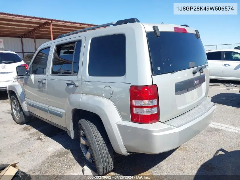 2009 Jeep Liberty Sport VIN: 1J8GP28K49W506574 Lot: 39279682