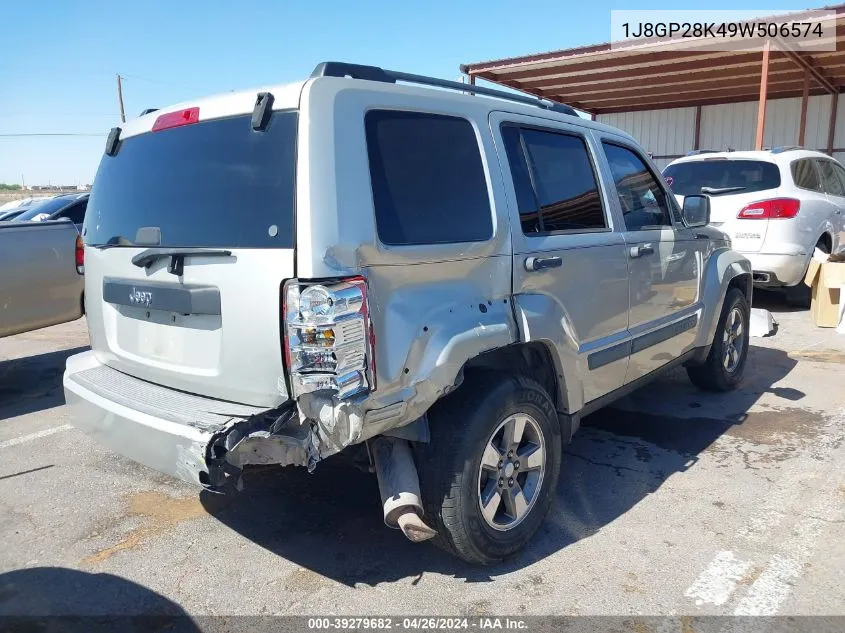 2009 Jeep Liberty Sport VIN: 1J8GP28K49W506574 Lot: 39279682