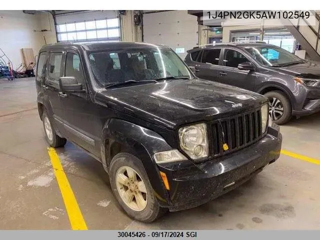 1J4PN2GK5AW102549 2010 Jeep Liberty Sport