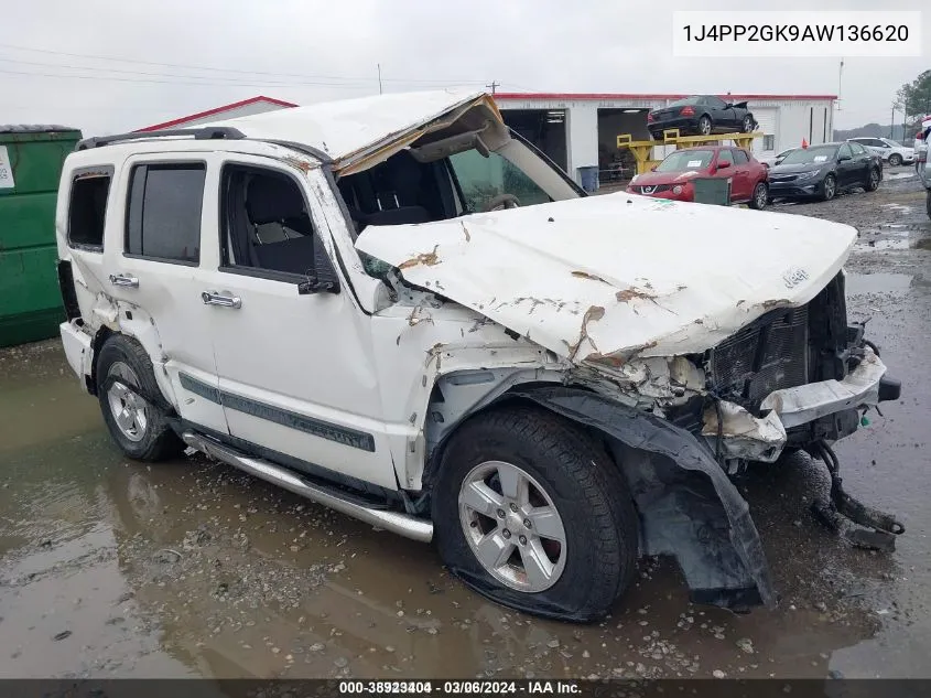 2010 Jeep Liberty Sport VIN: 1J4PP2GK9AW136620 Lot: 38923404