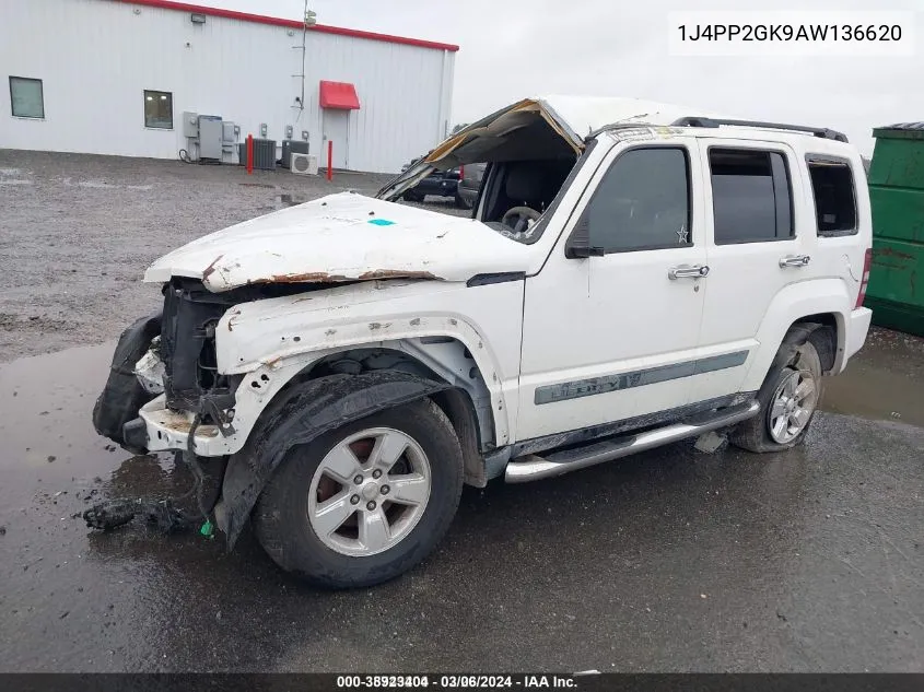 2010 Jeep Liberty Sport VIN: 1J4PP2GK9AW136620 Lot: 38923404