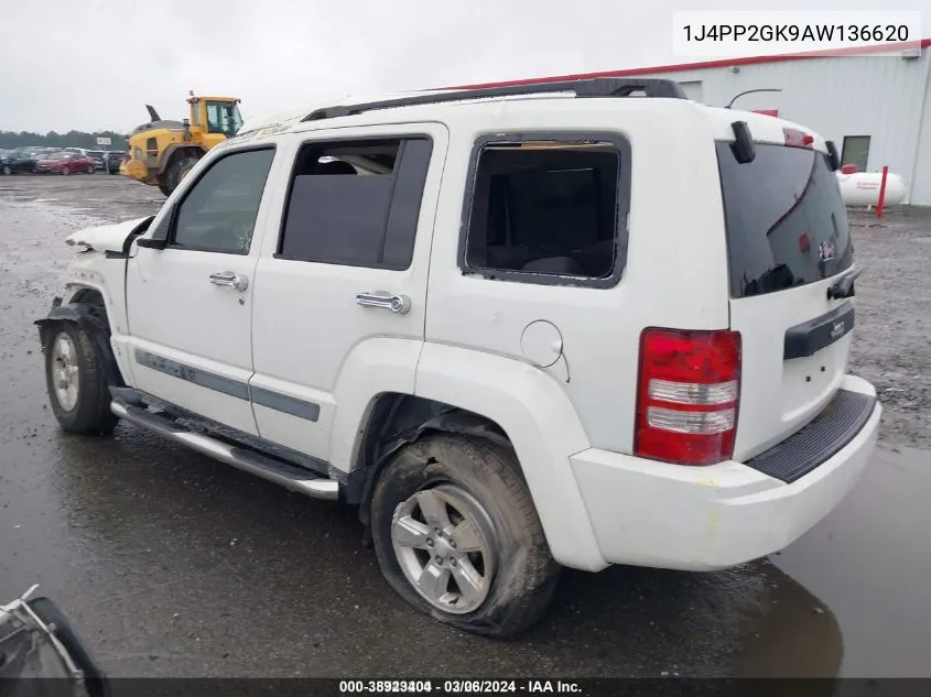 2010 Jeep Liberty Sport VIN: 1J4PP2GK9AW136620 Lot: 38923404