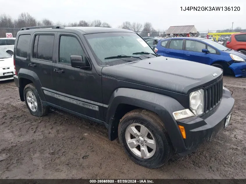 2010 Jeep Liberty Sport VIN: 1J4PN2GK3AW136120 Lot: 39845923