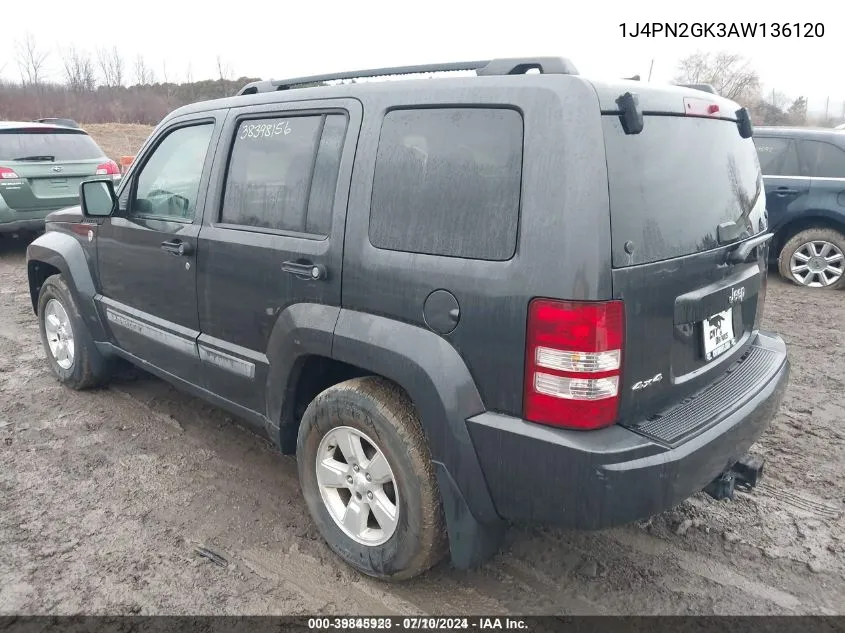 2010 Jeep Liberty Sport VIN: 1J4PN2GK3AW136120 Lot: 39845923